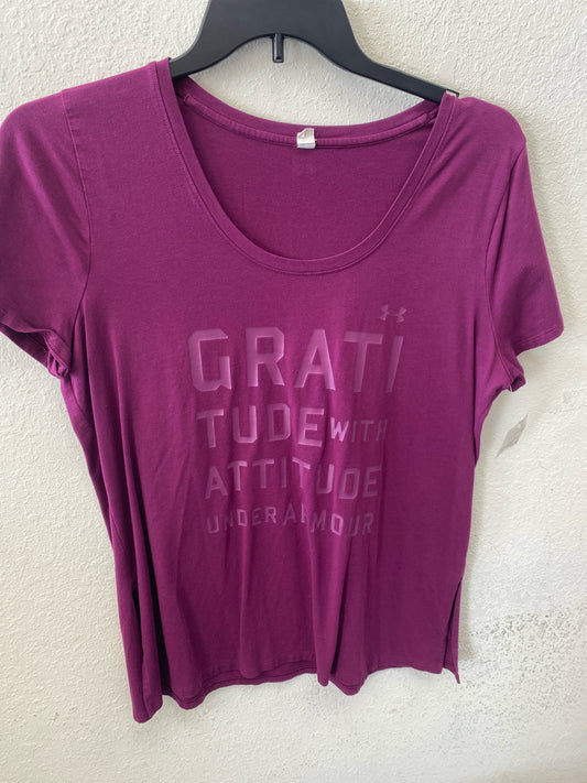 Maroon Under Armour ACTIVE Short Sleeve Shirt Women's