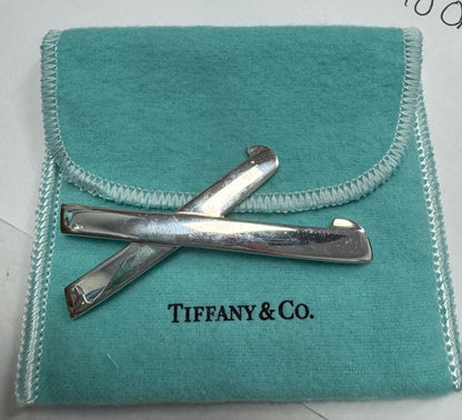 1985 Tiffany &  Co Sterling Silver Paloma Picasso Graffiti X Pin Brooch Pendant