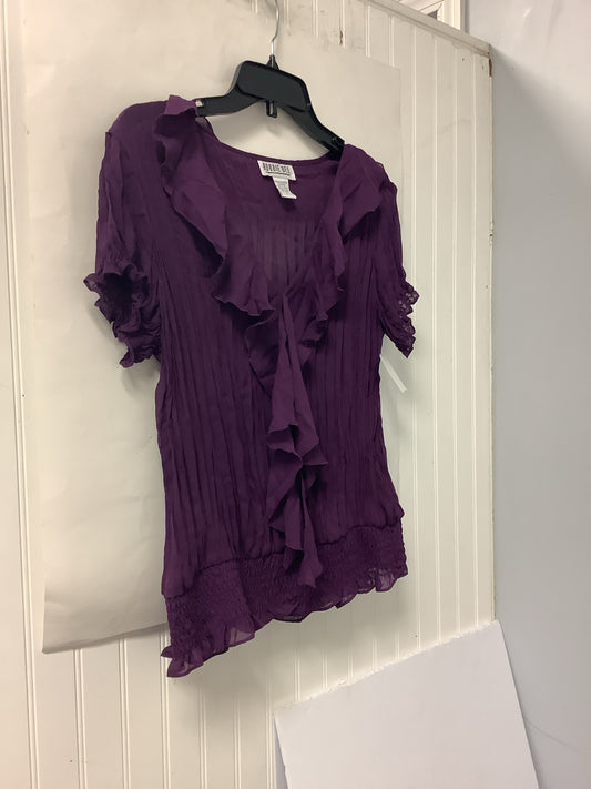 Purple Robbie Bee Short Sleeve Shirt Women's
