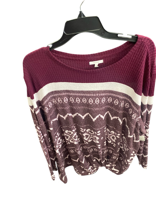 Maroon Maurices Long Sleeve Shirt Women's