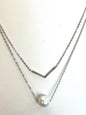 Sterling Silver Tahitian Pearl White 11mm Necklace Chain JTV New