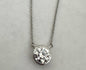 14kw 1 ct Lab Grown Diamond Pendant & Chain 16.5" - 17.5"