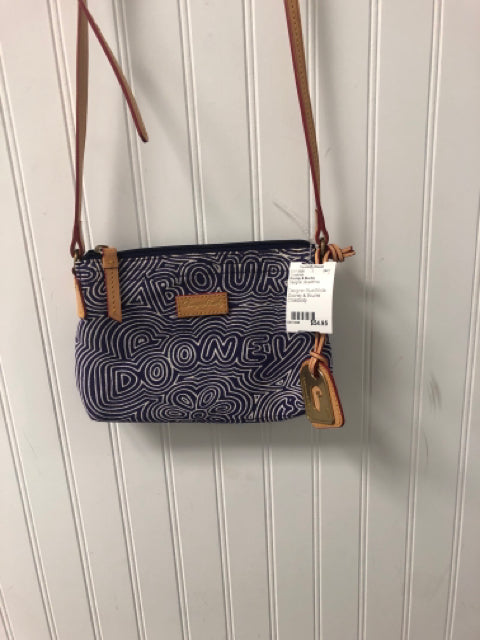 Designer Dooney & Bourke Blue/White Crossbody