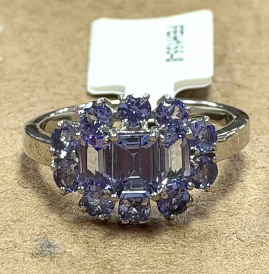 Sterling Silver Tanzanite Ring Size 8 New w/ Tags JTV