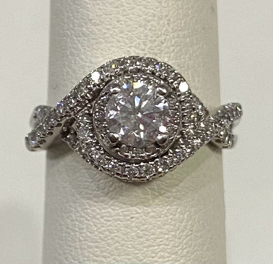 14kw Diamond Ring