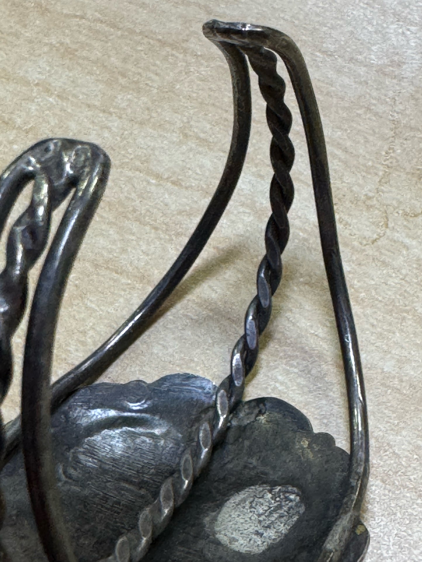 Vintage Sterling Silver Stamped Turquoise Concho Cuff Bracelet