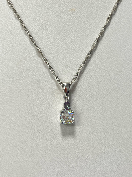 Sterling Silver Gemstone Necklace & Pendant New JTV