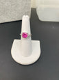 Pink Sterling Silver Ring