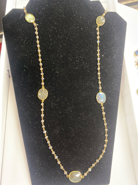Sterling Gemstone Necklace