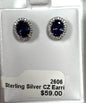 Sterling Silver CZ Earrings New JTV