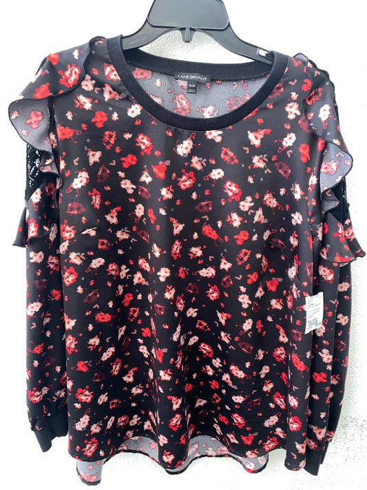 Floral Lane Bryant Long Sleeve Shirt Women's