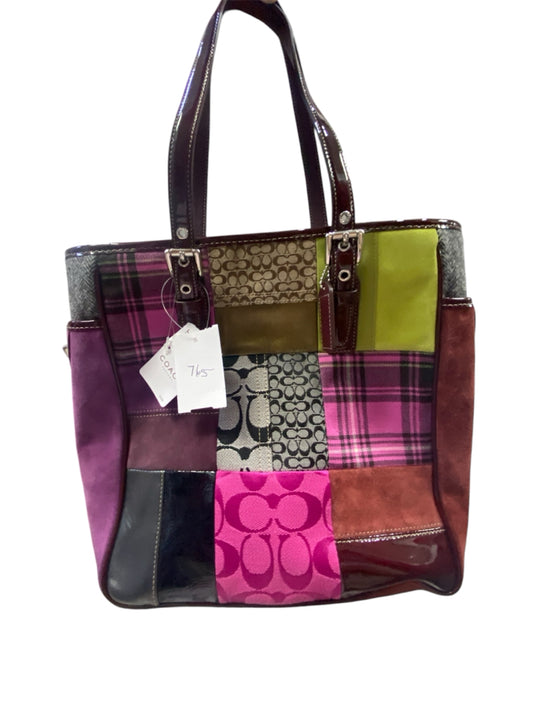 NEW Designer Patchwork Coach Handbag