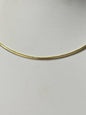 Gold Over Sterling Silver Necklace Omega 20" New JTV