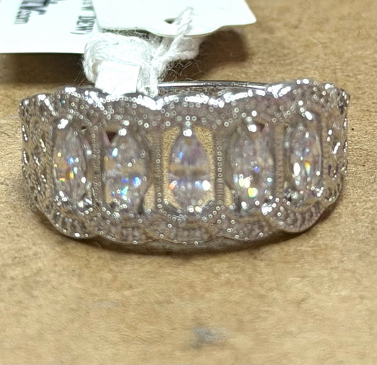 Sterling Silver CZ Ring New w/ Tags JTV Size 9