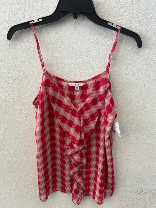 Pink Print Cabi Tank Women's XS