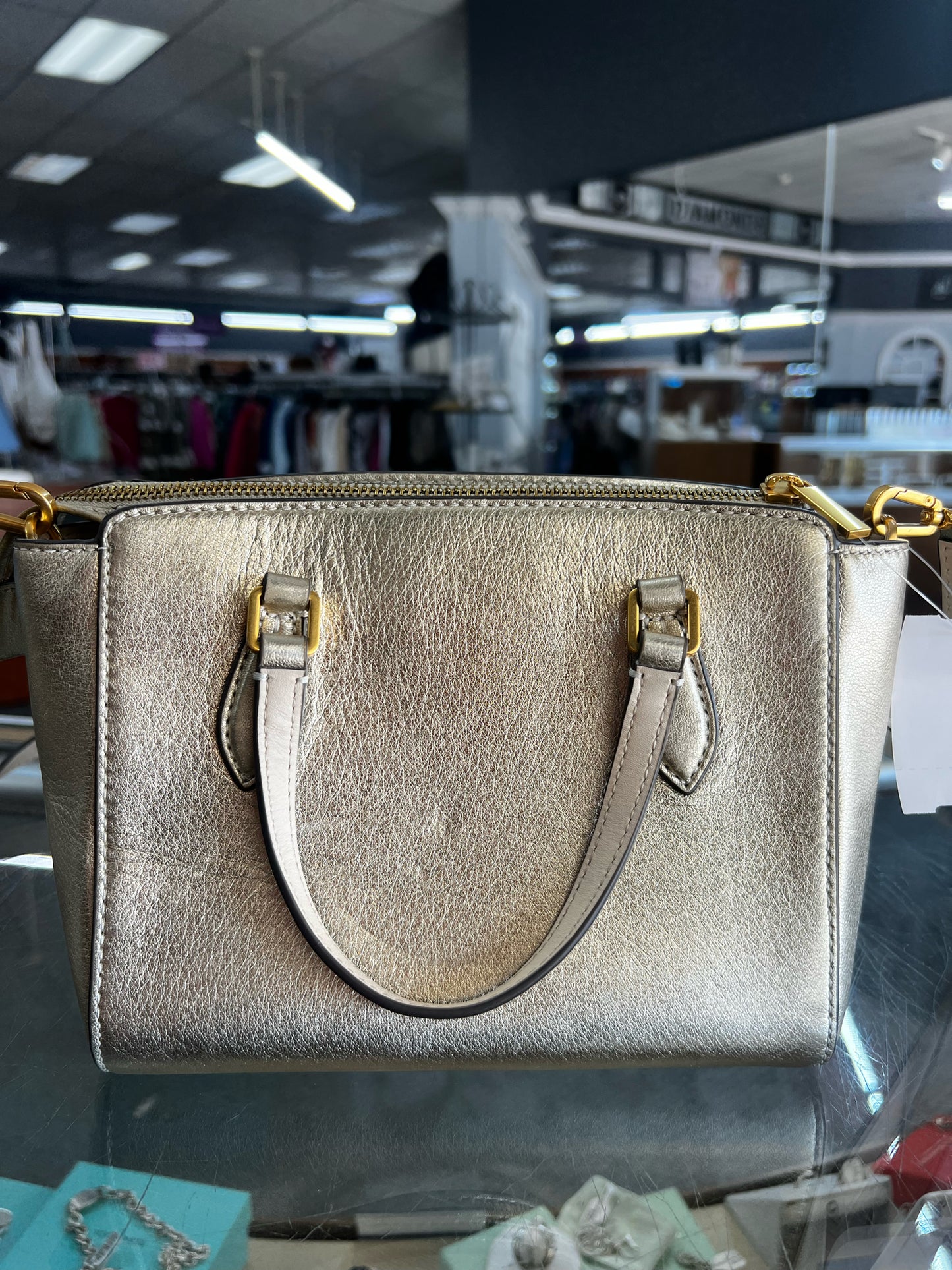 Designer Tory Burch Gold Handbag