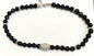 Judith Ripka 925 Sterling Silver Bead Onyx 18" Necklace w/ Stations