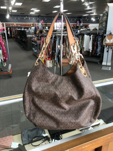 Designer Michael Kors Dark Brown Handbag