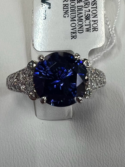 Sterling Silver CZ Charles Winston Ring 7.58 ct tw Size 8 New w/ Tags JTV