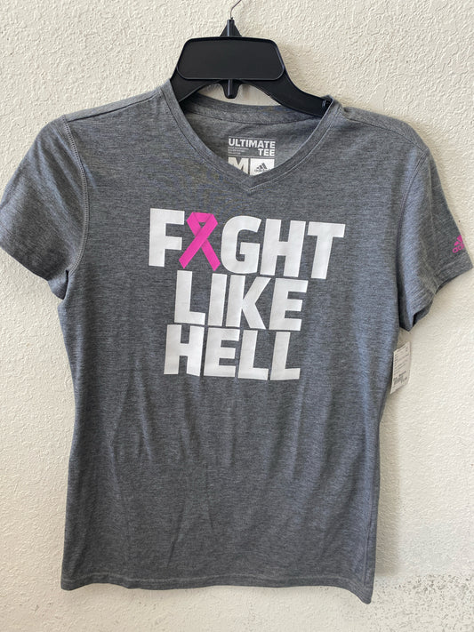 Gray Adidas ACTIVE Short Sleeve Shirt Women's