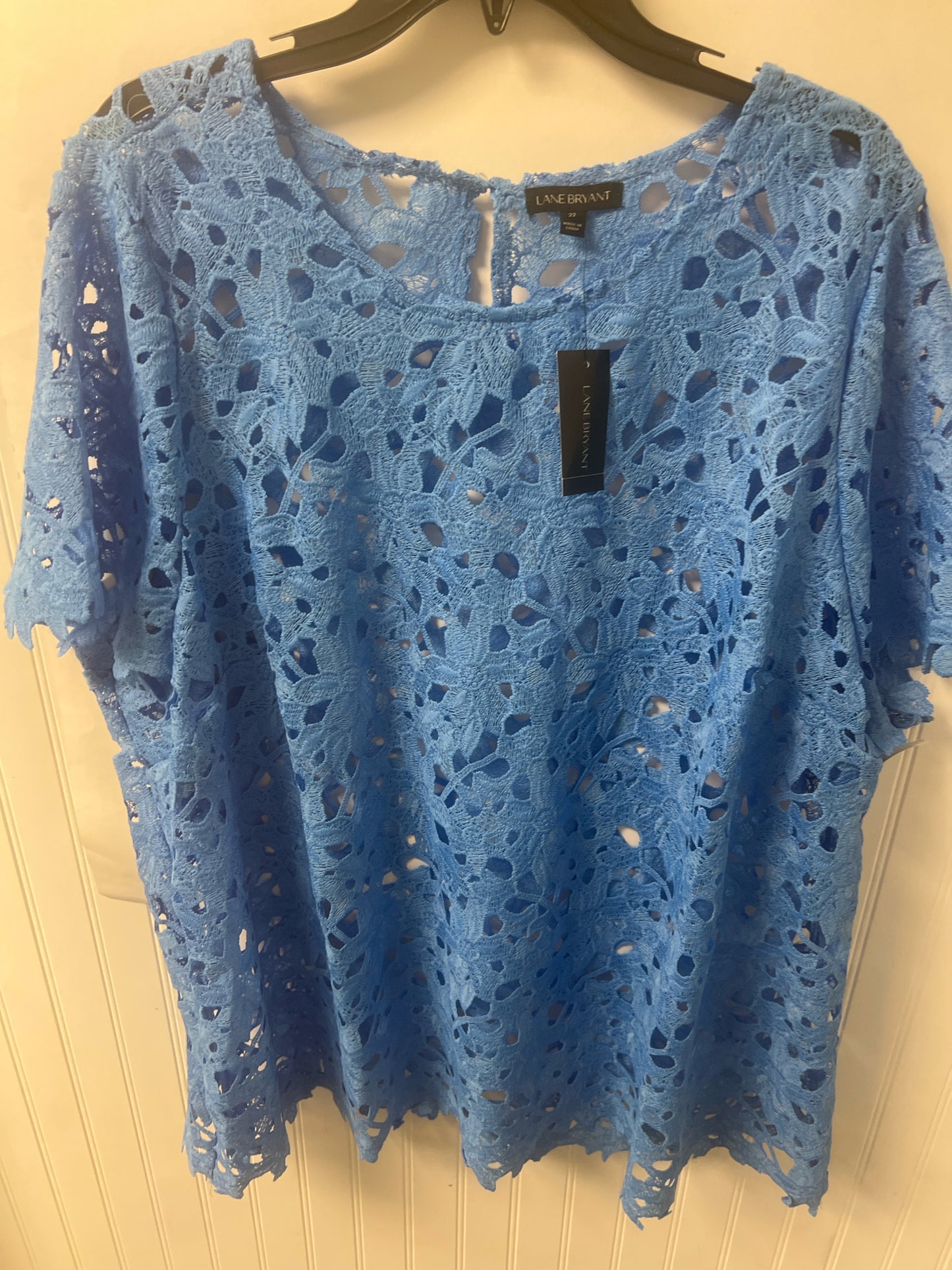 Blue Lane Bryant NEW Short Sleeve Shirt Women's