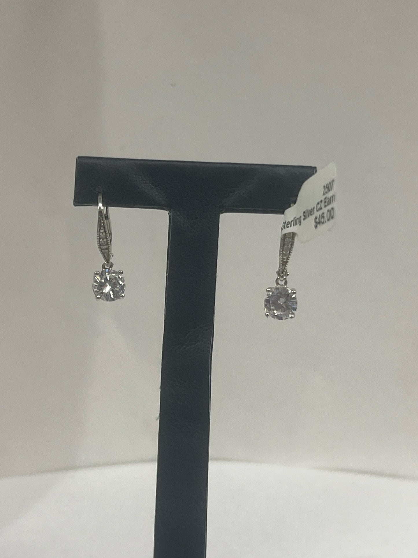 Sterling Silver CZ Earrings