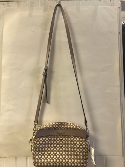 Designer Kate Spade Beige Print Crossbody