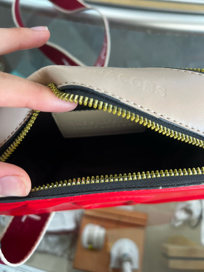 Designer Marc Jacobs Red/Yellow/Brown Handbag