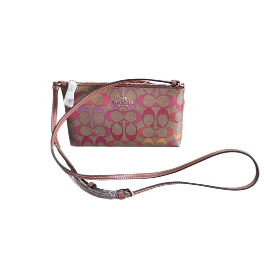 Designer NEW Coach Brown/Multi-Color Handbag