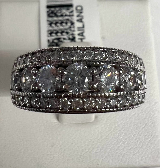 Sterling Silver CZ Ring 1.87 ct tw New w/ Tags JTV Size 8
