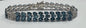 Sterling Silver Blue & White Topaz 8" Bracelet 27 ct tw New JTV