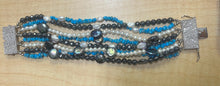 Load image into Gallery viewer, Dallas Prince Couture Multi-strand Turquoise Pearl Gemstone Bracelet MSRP $199