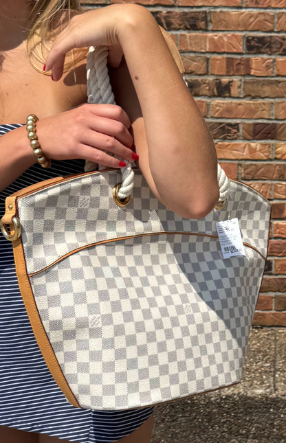 Designer Louis Vuitton Damier Azur Handbag