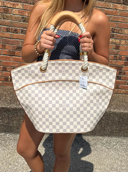 Designer Louis Vuitton Damier Azur Handbag