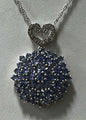 Sterling Silver Tanzanite Pendant & Necklace Chain JTV New