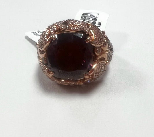 Rose Gold Over Sterling Silver Gemstone Ring Size 9 New w/ Tags JTV