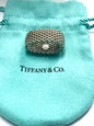 Tiffany & Co. Sterling Silver Somerset Flexible Mesh Ring .40" Wide Size 8