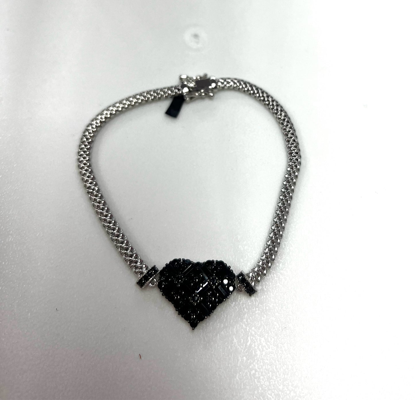 Sterling Silver Black Spinel Bracelet New JTV