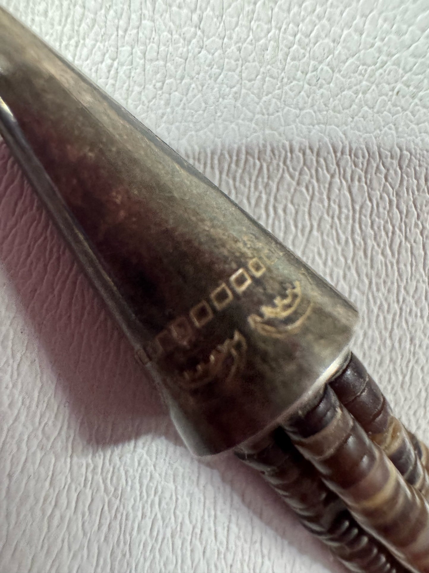 Vintage Native American Sterling Silver 4 Strand Heavy 28-32" Turquoise Necklace