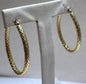 Gold Over Sterling Hoop Earrings