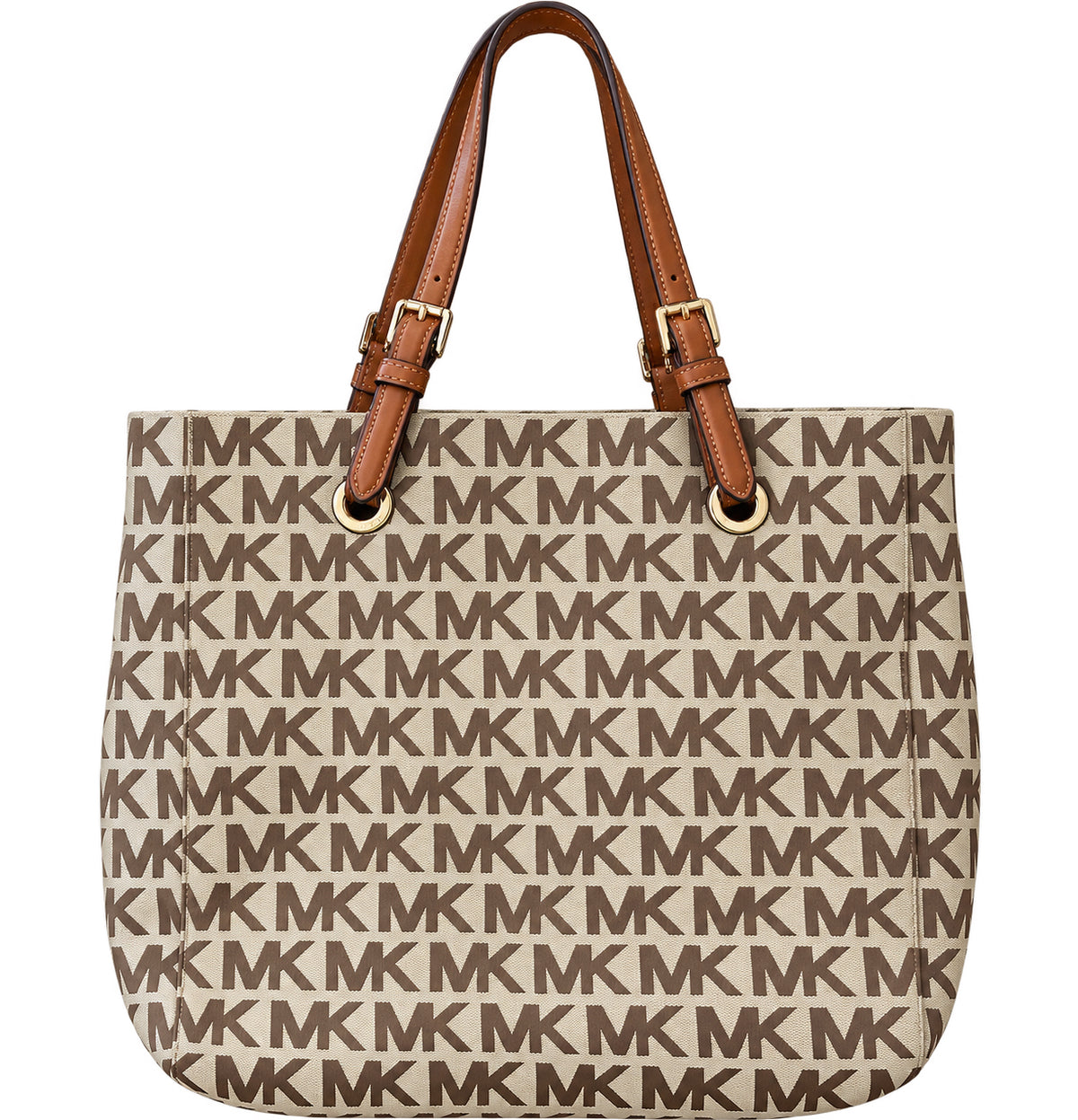 Designer Michael Kors Beige/Brown Handbag