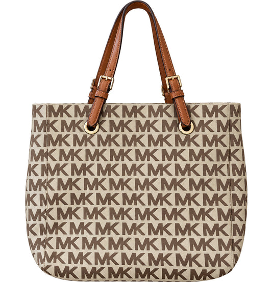 Designer Michael Kors Beige/Brown Handbag