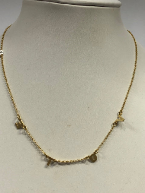 Gold Over Sterling Silver Chain Vote 18"
