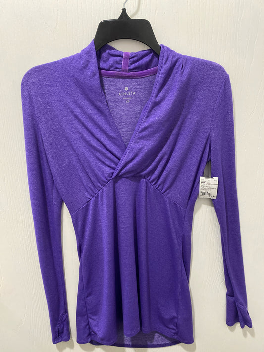 Purple Athleta ACTIVE Long Sleeve Shirt Women's