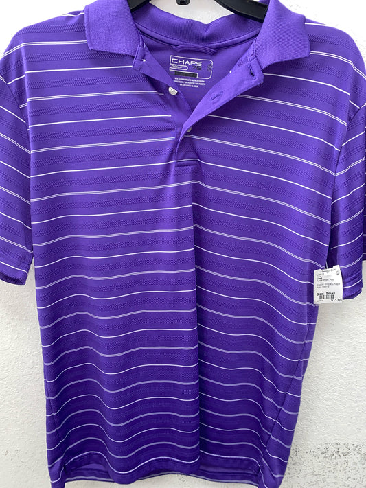 Purple Stripe Chaps Polo Men's