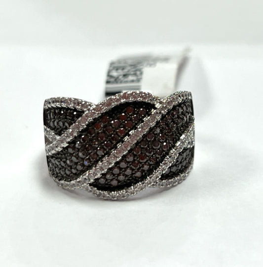 Sterling Silver CZ Ring Size 8 New w/ Tags JTV