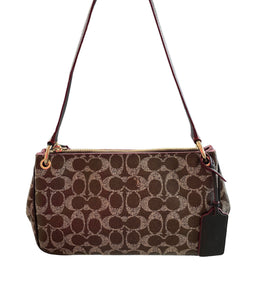 Designer Brown Monogram Coach Handbag