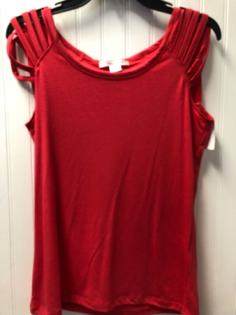 Red August Silk Short Sleeve Shirt Women's