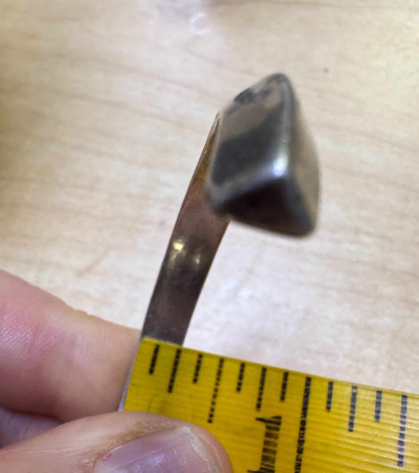 GW Sign Sterling Silver Knife Edge Native American Navajo Cuff Pictoral Bracelet