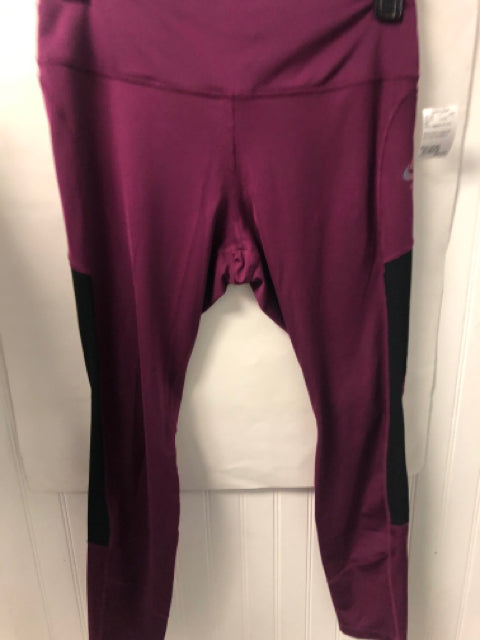 Wine Nike Leggings ACTIVE Women's